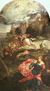 Jacopo Robusti Tintoretto St.George and the Dragon Sweden oil painting artist